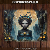 青いファンタジーの中の人魚 薄葉紙