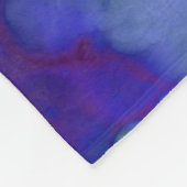 青いファンタジー水色： フリースブランケット (角)