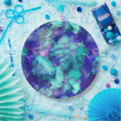 青いファンタジー水色： ペーパープレート (パーティー)