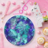 青いファンタジー水色： ペーパープレート (パーティー)