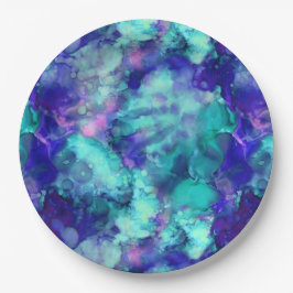 青いファンタジー水色： ペーパープレート