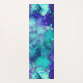 青いファンタジー水色： ヨガマット (裏面)