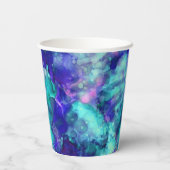 青いファンタジー水色： 紙コップ (裏面)