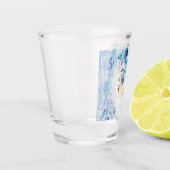 青いファンタジー – 水色 ショットグラス (左)