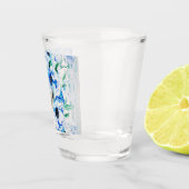 青いファンタジー – 水色 ショットグラス (右)