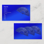 青いファン名刺 名刺 (正面/裏面)