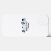 青いフィアット500 Topolinoの鉛筆のスタイルのレンダリング Case-Mate iPhoneケース (Back (Horizontal))