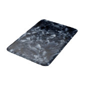 青いフェイクファー バスマット (アングル)
