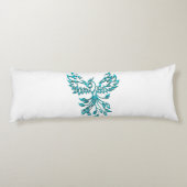 青いフェニックスが白に浮き上がる ボディピロー (裏面)