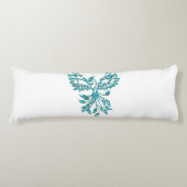 青いフェニックスが白に浮き上がる ボディピロー (正面)