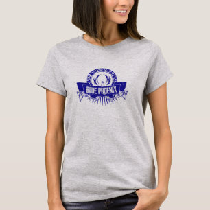 青いフェニックスのロゴのTシャツ Tシャツ
