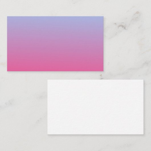 青いフェードからピンクの名刺 名刺 (正面/裏面)