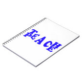 青いフォントのノートの平和を教えて下さい ノートブック (左側)