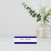 青いフォーマル卒業名カードエンクロージャ コーリングカード (スタンド正面)