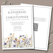 青いフォーマル野花エレガモダンントウェディング