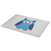 青いフクロウの漫画 カッティングボード (角)