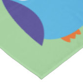 青いフクロウの漫画 テーブルクロス (アングル)