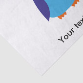 青いフクロウの漫画 薄葉紙 (詳細)