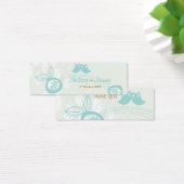 青いフクロウ愛のカスタムラベルありがとうギフト/ (デスク)