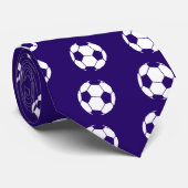 青いフットボールのファンのタイ ネクタイ (ロール)