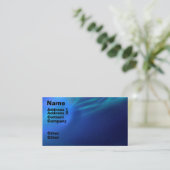 青いフラクタルの霧 名刺 (スタンド正面)