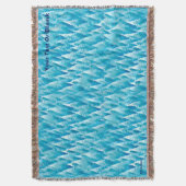 青いフラクタル林 スローブランケット (正面縦)