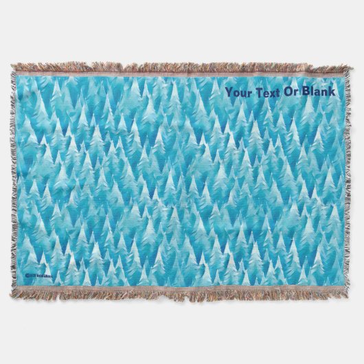 青いフラクタル林 スローブランケット (正面)