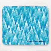 青いフラクタル林 マウスパッド (正面)