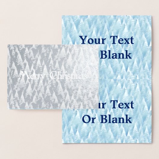 青いフラクタル林 箔カード (ディスプレー)