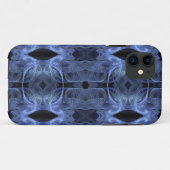 青いフラクタルiPhone 5カスタムケース – メイトID Case-Mate iPhoneケース (裏面(横))
