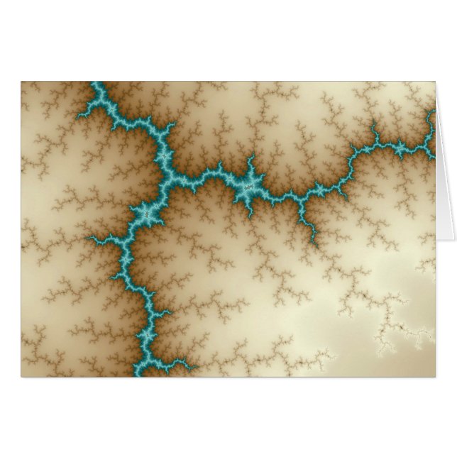 青いフラッシュ-フラクタルカード (正面横)