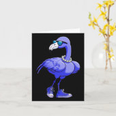 青いフラミンゴパールカンマ ラ カマラ・ハリス 2024 カード (黄色い花)