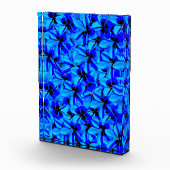 青いフランギパニの花、 フォトブロック (右)