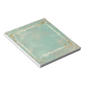 青いフランスのトイルエレガントメモ帳スクラッチパッド ノートパッド (アングル)