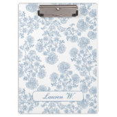 青いフランスのトイルカスタム先生用クリップボード クリップボード (正面)