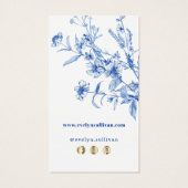 青いフランスのワイルドフラワーパッケージの挿入 (裏面)