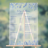 青いフランスのワイルドフラワー価格表 アクリルサイン (ニュートラル)