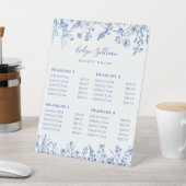 青いフランスのワイルドフラワー価格表 台座サイン (インサイチュ)