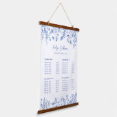 青いフランスのワイルドフラワー価格表 吊り下げ型タペストリー (傾斜あり)