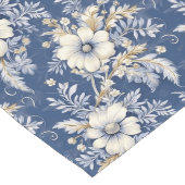 青いフランスの地方の魅力 ロングテーブルランナー (コーナー)