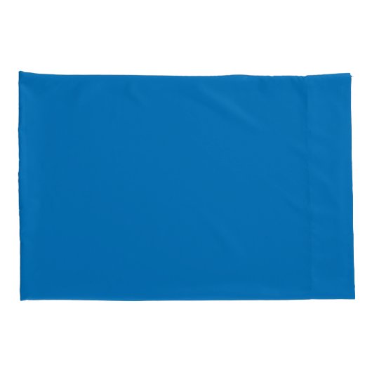 青いフランスの枕無地の箱 枕カバー (裏面-右)