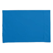 青いフランスの枕無地の箱 枕カバー (正面右)