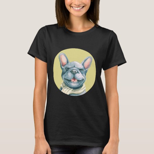 青いフランス Tシャツ (正面)