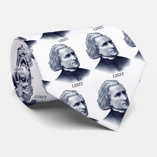 青いフランツ・リスト ネクタイ (ロール)