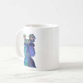 青いフリッツ コーヒーマグカップ (正面左)