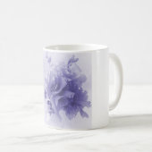 青いフリージアの花束 コーヒーマグカップ (正面右)