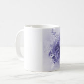 青いフリージアの花束 コーヒーマグカップ (正面左)
