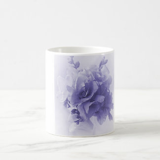 青いフリージアの花束 コーヒーマグカップ