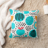 青いフルーツパタ絵画ンのアート買今 クッション (ブランケット)