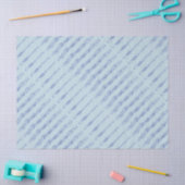 青いフルートラインスケッチ 薄葉紙 (クラフト)